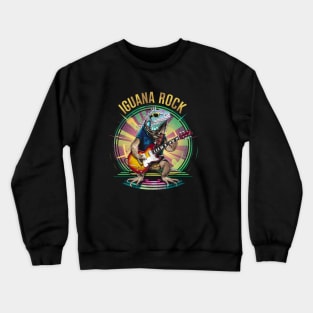 Lizard Rockstar - Iguana Rock Crewneck Sweatshirt